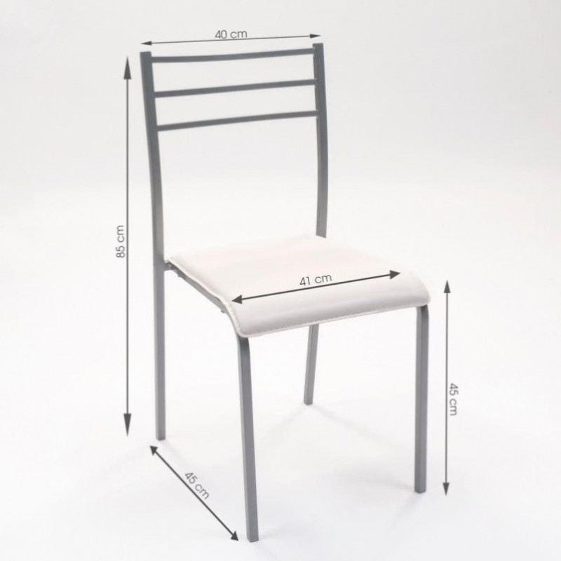 Conjunto de mesa de cocina extensible con 4 sillas PARIS
