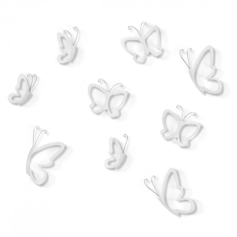 Set De 9 Mariposas 3d Para Decoracion De Pared Umbra Monarchy Wall De