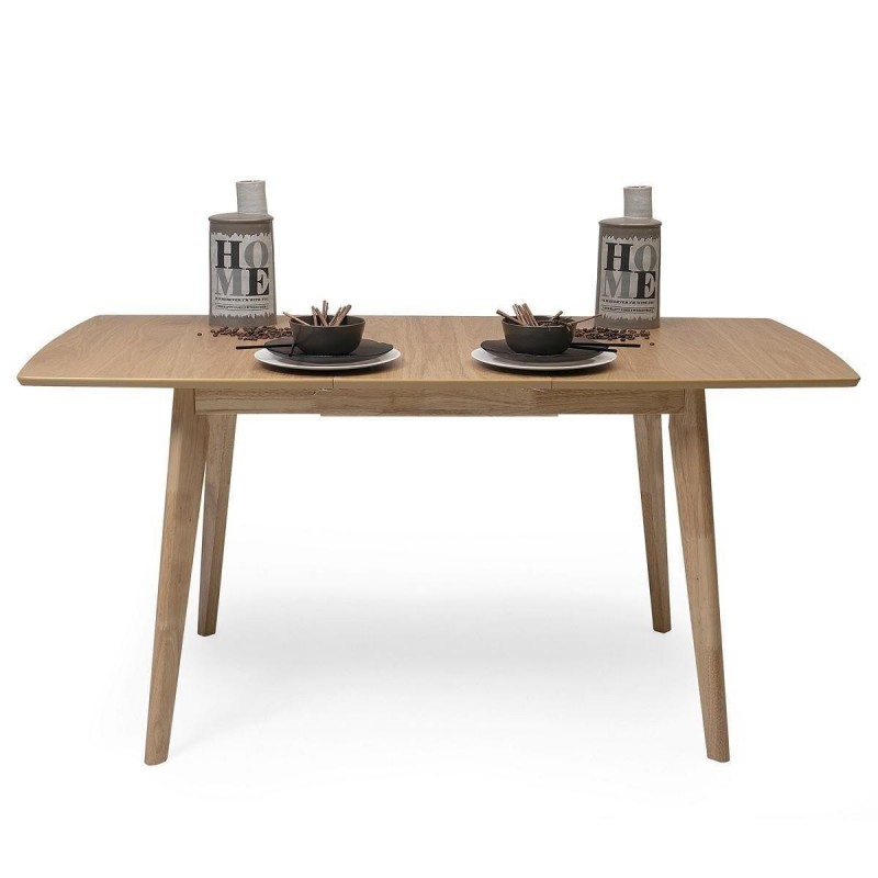 Mesa de salón comedor de estilo nórdico modelo BERGEN  Mesa salon, Mesas  de comedor de madera, Mesas de comedor