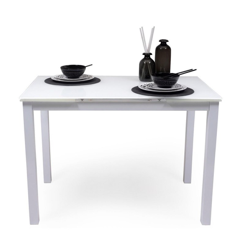 MESA DE COCINA BLANCA de 100 x 60cm. EXTENSIBLE · DESCUENTOS de hasta 40%