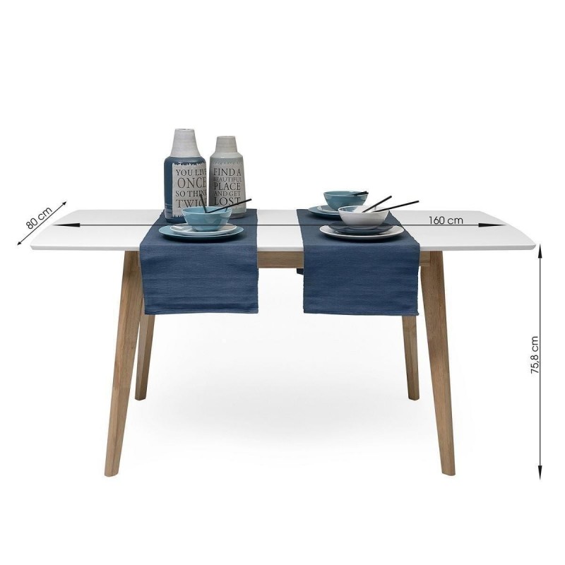 Conjunto de Mesa de Comedor con extensible con 4 Sillas tapizadas Color  principal Amarillo Grado de envejecido Medio envejecido Color secundario  Ninguno