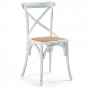 Silla inspiración Thonet ALSIE madera de olmo blanco