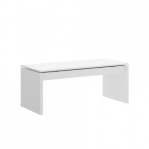 Mesa de centro elevable SIDE tablero de partículas melaminizado color blanco brillo o natural 99x60x43/53 cm