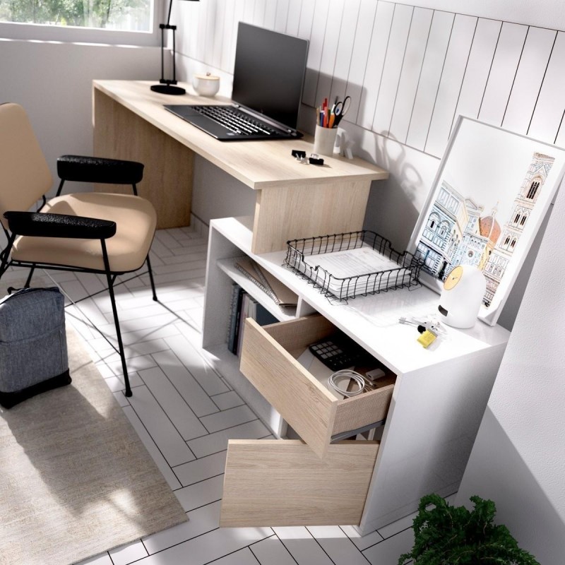 mesas escritorio modelo rox blanco
