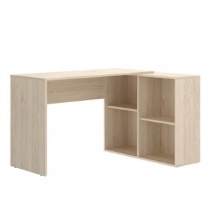 Mesa escritorio juvenil TEO tablero de partículas melaminizado color  blanco/natural o grafito/blanco 115x50x74 cm - Kiona Decoración