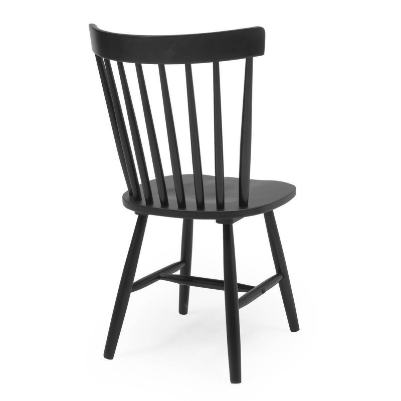 Pack de 4 sillas de comedor o cocina de inspiración colonial VICKY color  blanco, negro o madera natural - Kiona Decoración