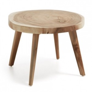 Mesa auxiliar WELLCRES de madera de munggur