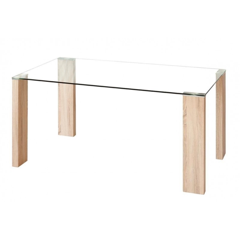 MESA DE COMEDOR CROMO/CRISTAL RO955M