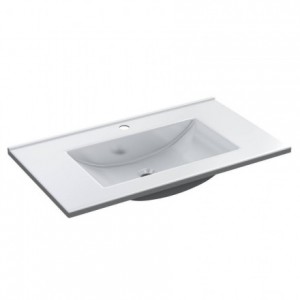 Lavabo de polimetilmetacrilato PMMA 80x45 cm color blanco