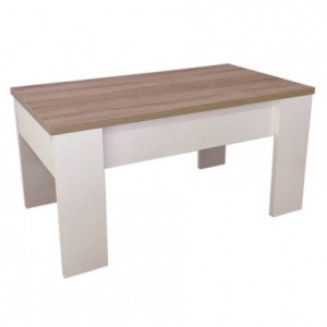 Mesa de centro elevable GALA tablero de partículas melaminizado 90x50x46 cm