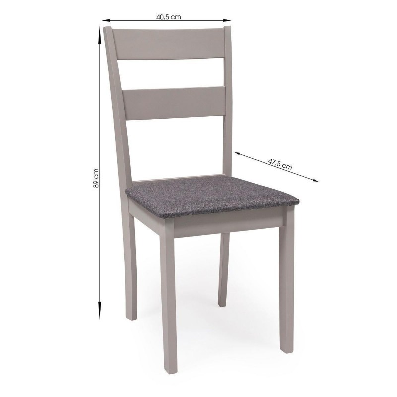 silla uxmal de madera color gris