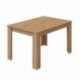 Mesa de comedor extensible KENDRA tablero de partículas melaminizado color roble nodi 140/190x90x78 cm
