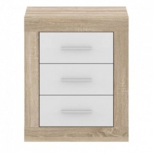 Mesilla de 3 cajones COIMBRA color cambrian/blanco, cambrian/antracita y pina/trufle 50x60x34,6 cm