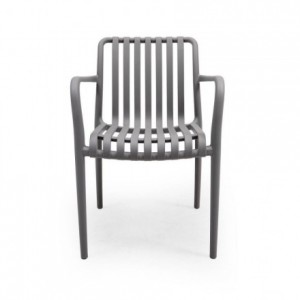 Silla de jardín con brazos EMI en polipropileno