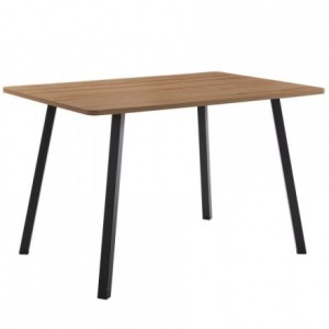 Mesa de Comedor Fija NADIR de 120 x 80 cm en color Roble y Negro